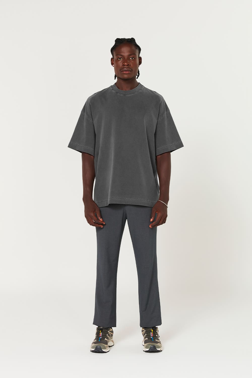Camiseta Heavy Oversized  - Chumbo
