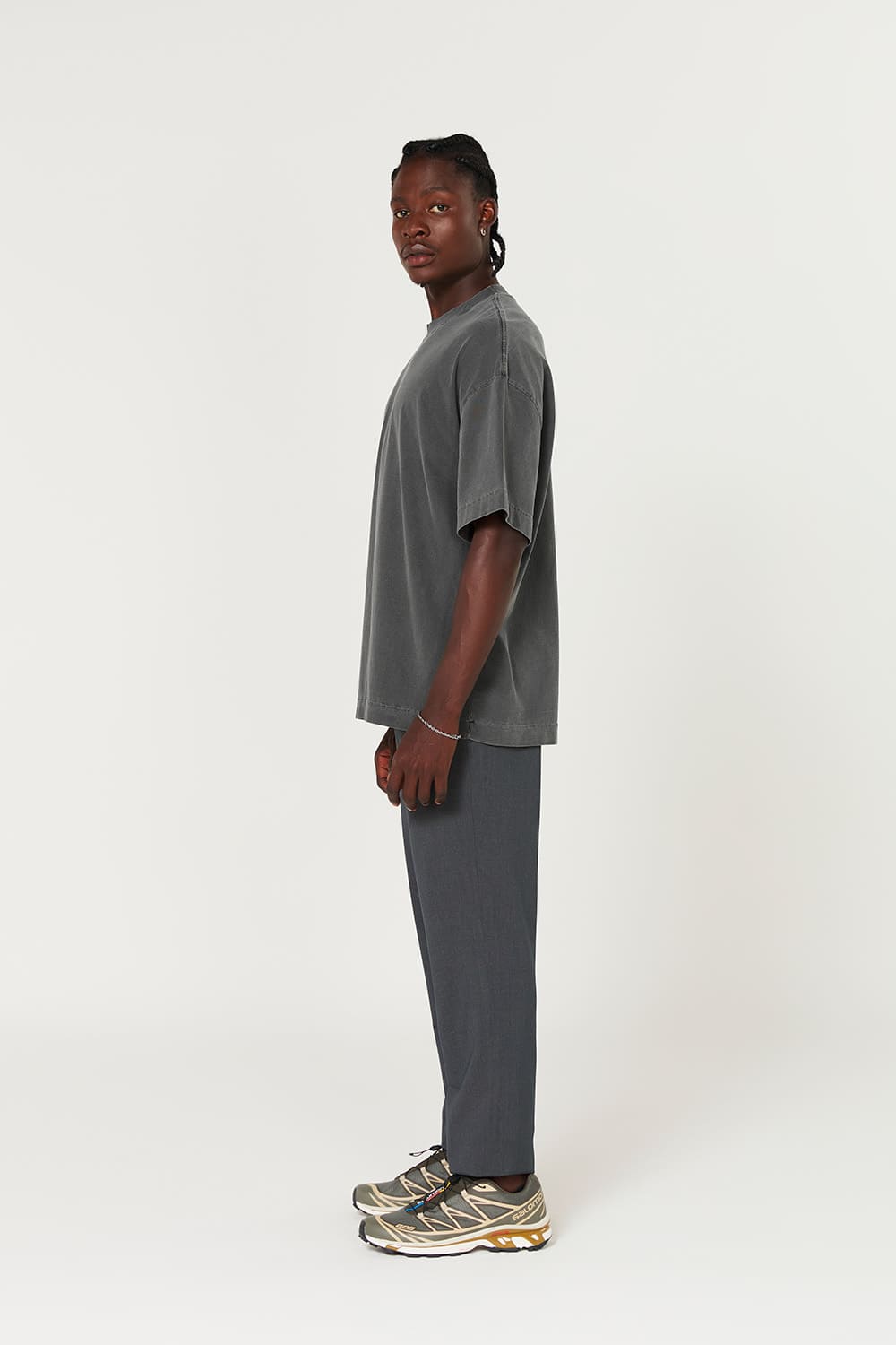 Camiseta Heavy Oversized  - Chumbo