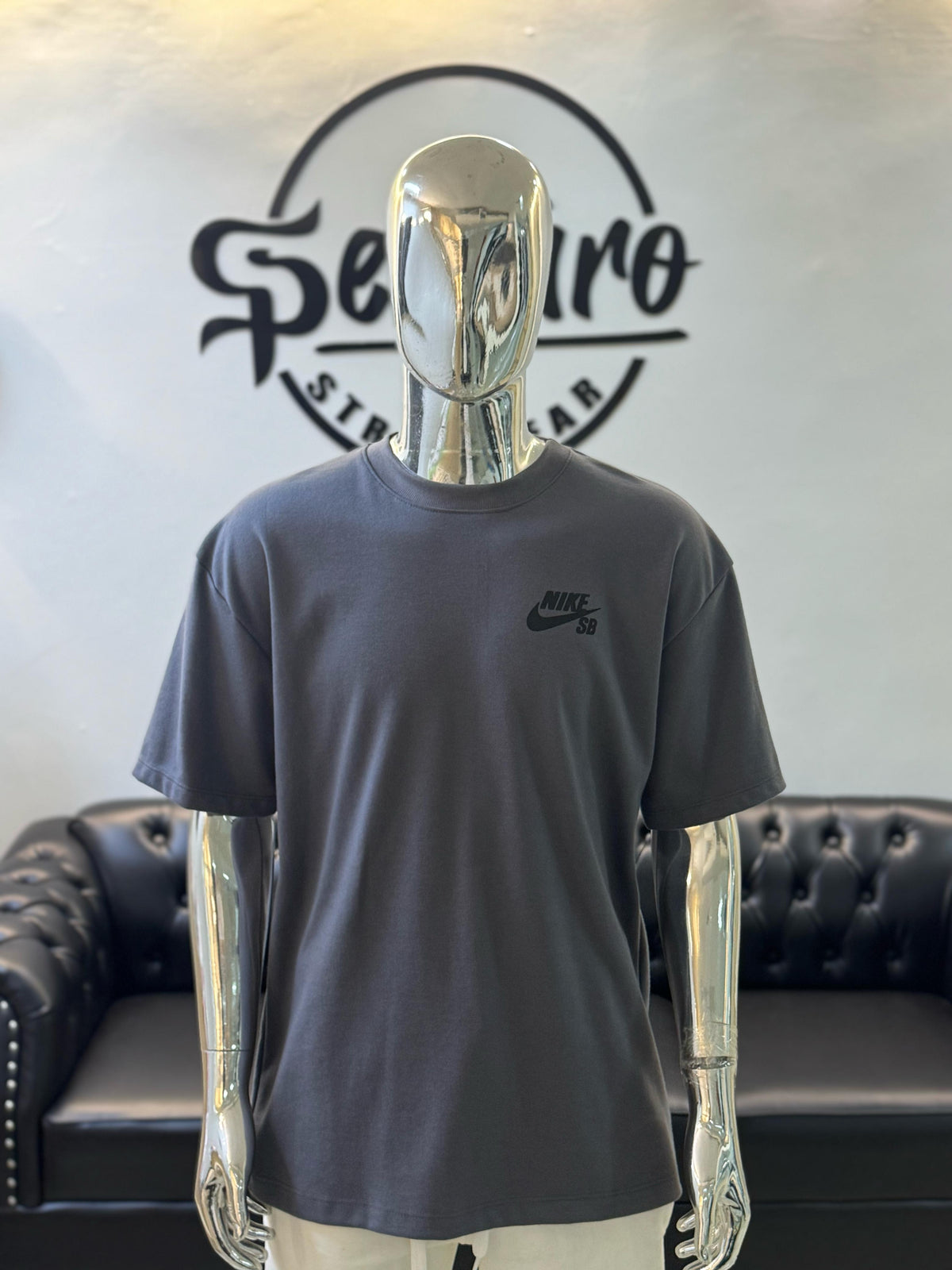 Camisa Oversized Masculina Lisa SB- Cinza