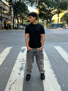 Calça Cinza Marmorizada