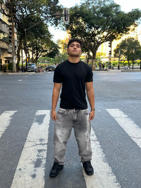 Calça Cinza Estonada