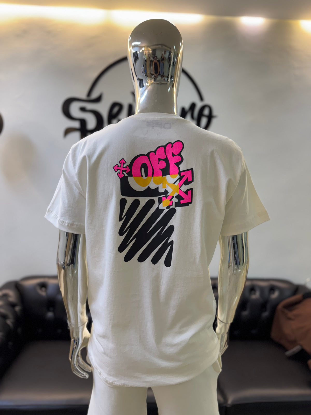Camisa Masculina Off White- Branco