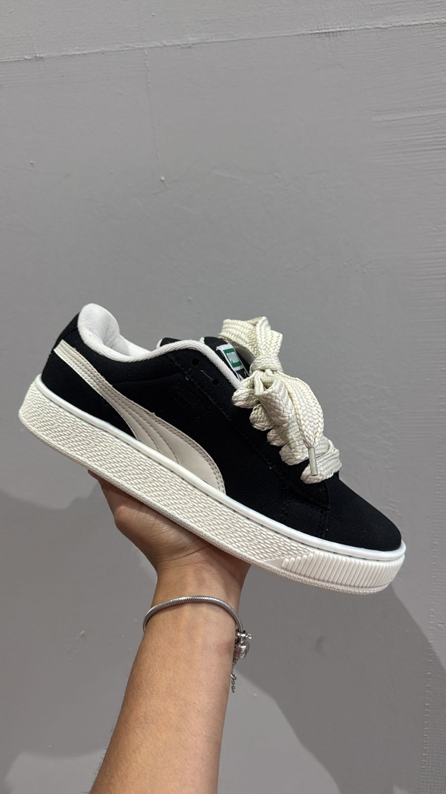 PM Suede XL BLACK (LANÇAMENTO Com Cadarço Grosso)
