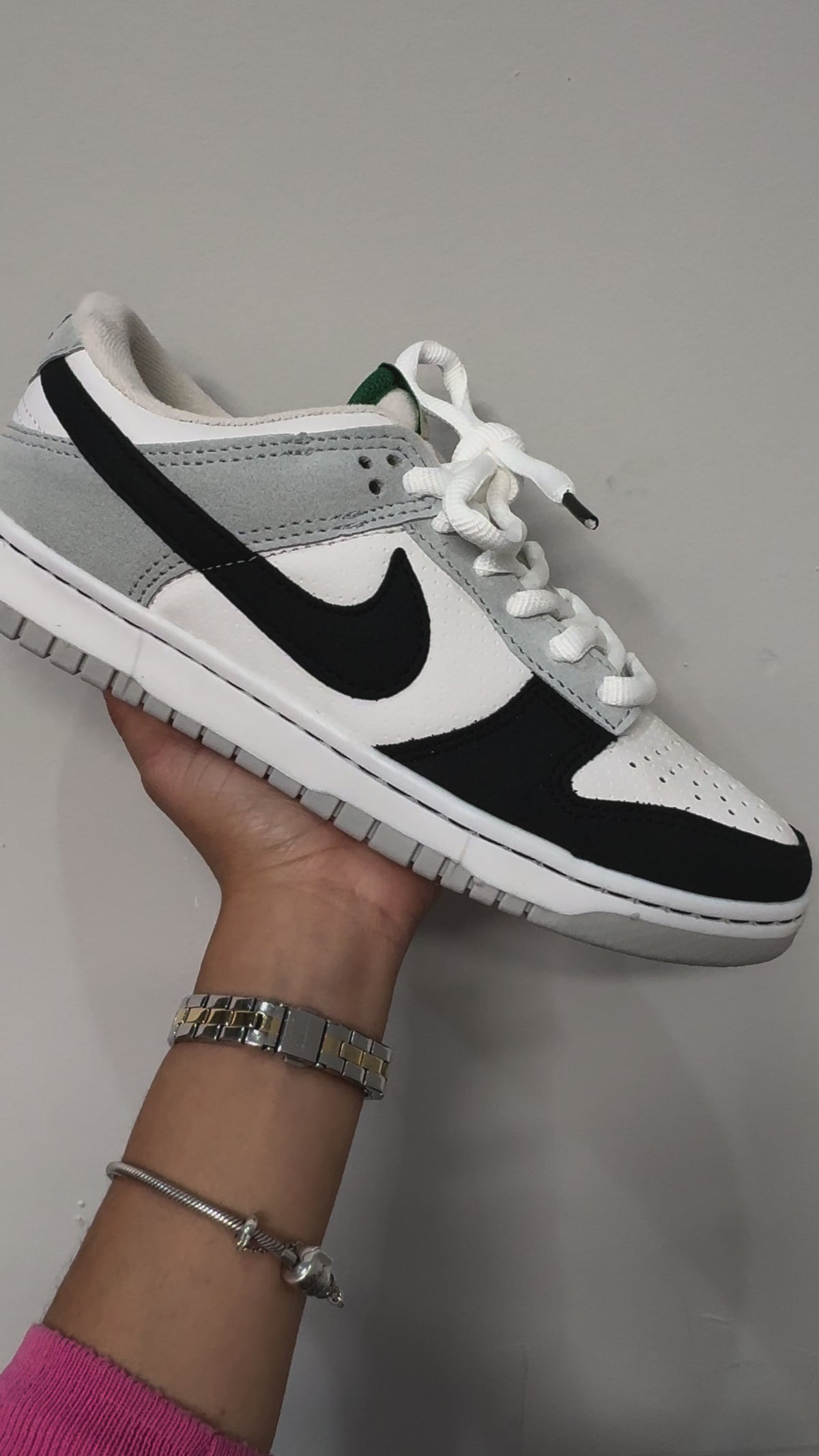 Dk Low Branco/Preto/Cromo