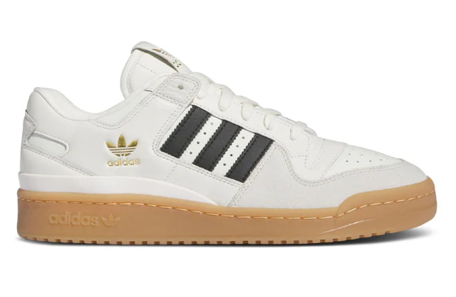 Adds Forum Low - Branco  sola caramelo
